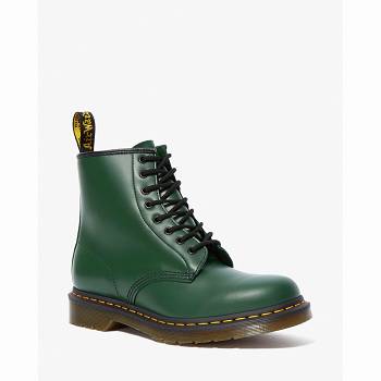 Dr Martens 1460 Smooth Kožené Lace Up - Zelene Cizmy Damske, D215SK